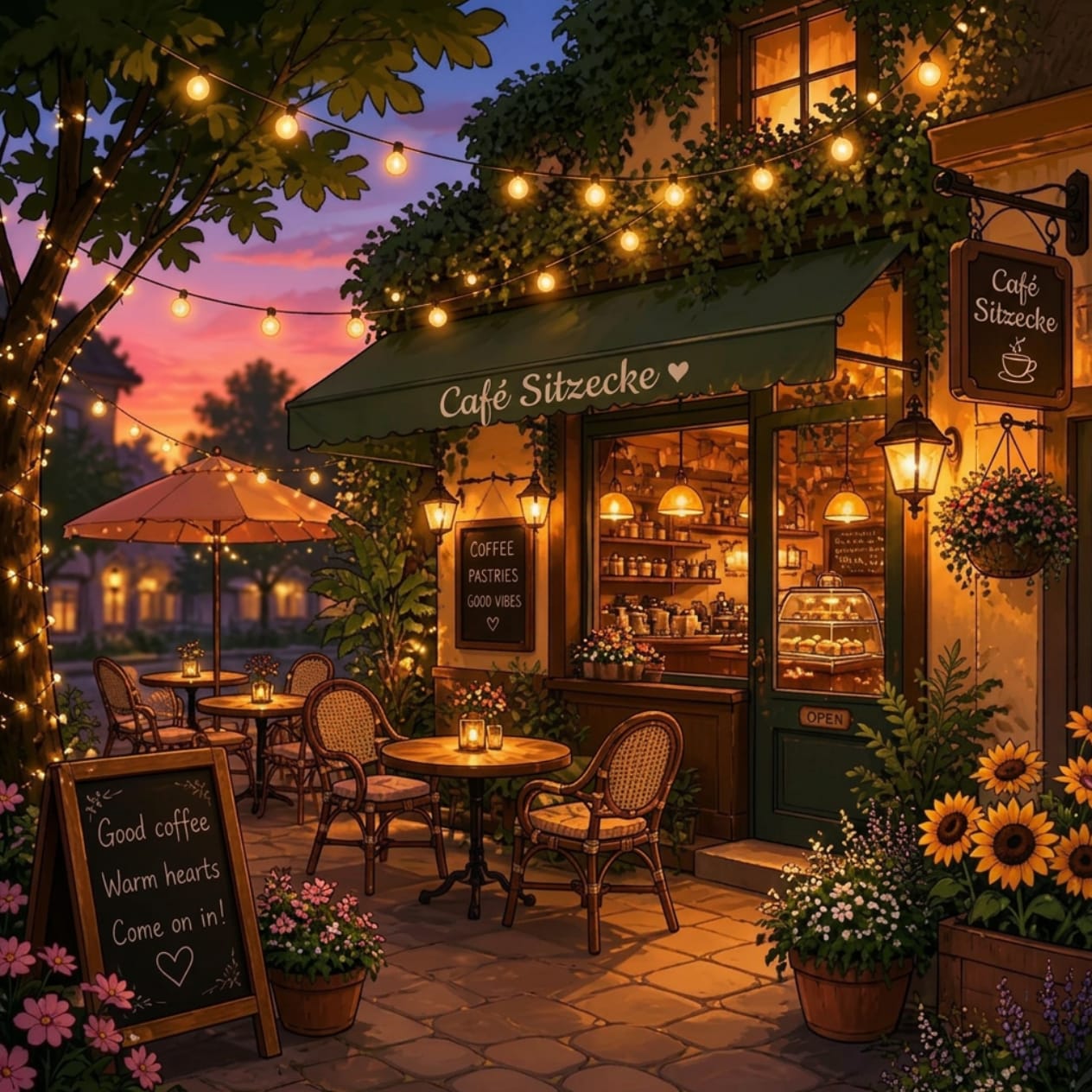 Café Seating Area – Concept Image